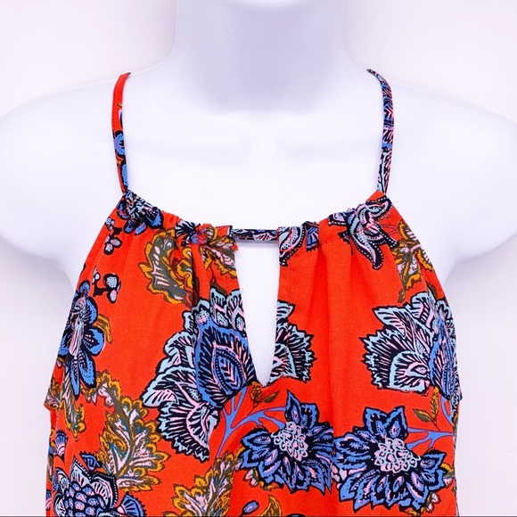 Collective Concepts Floral Tank Top Blouse Size Petite Small - Picture 2 of 6
